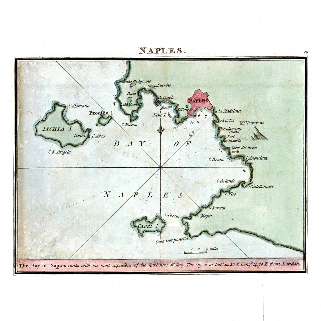 Seekarten-Atlas | Neapel | Malta | Karte von 1801