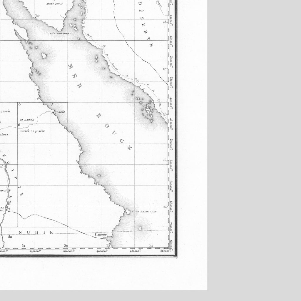 Ägypten | Palästina | Osmanisches Reich | Vintage Map