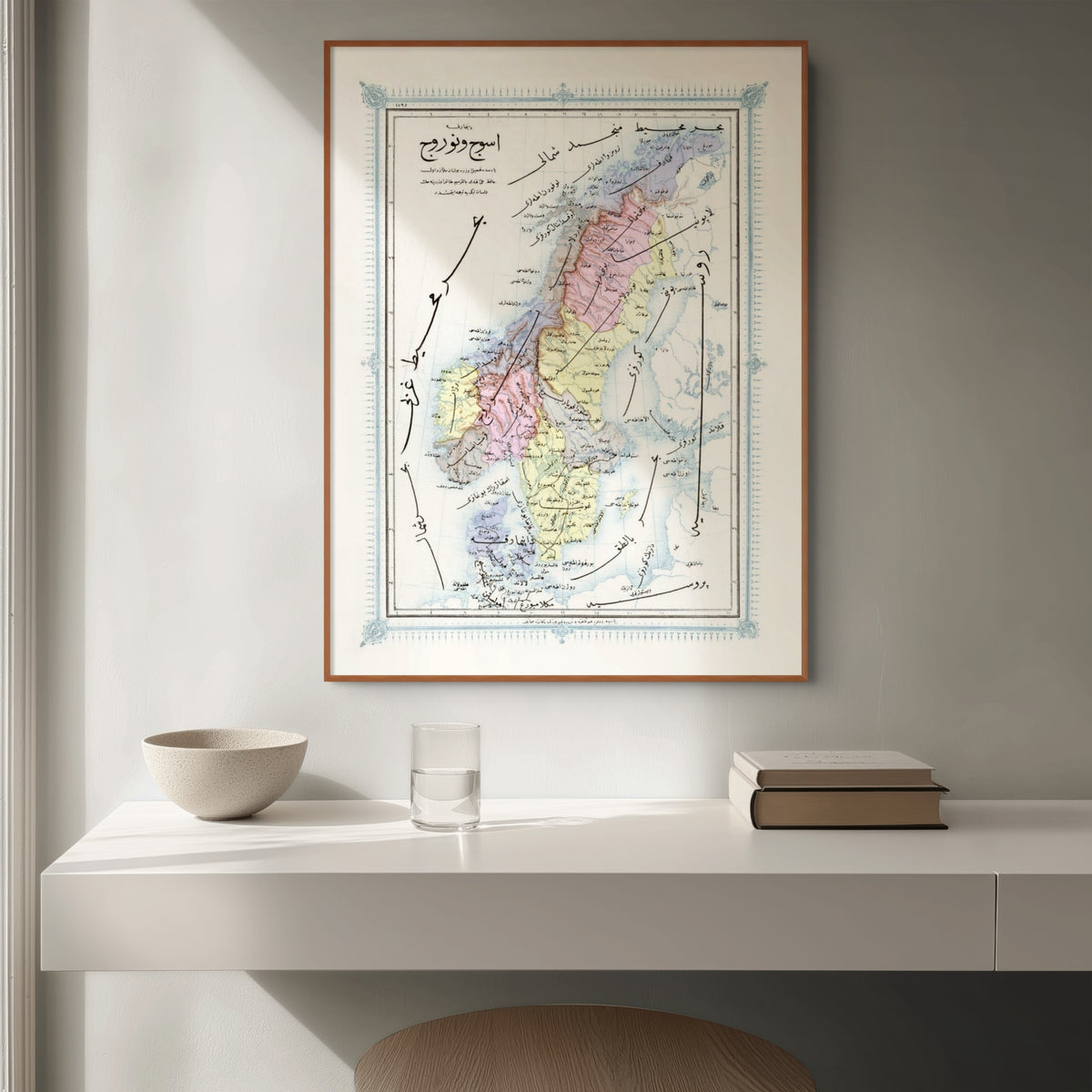 Schweden | Norwegen | Osmanische Kartographie | Vintage Map