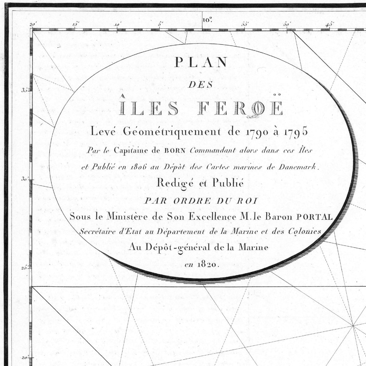 Faroer Inseln | Karte von 1820