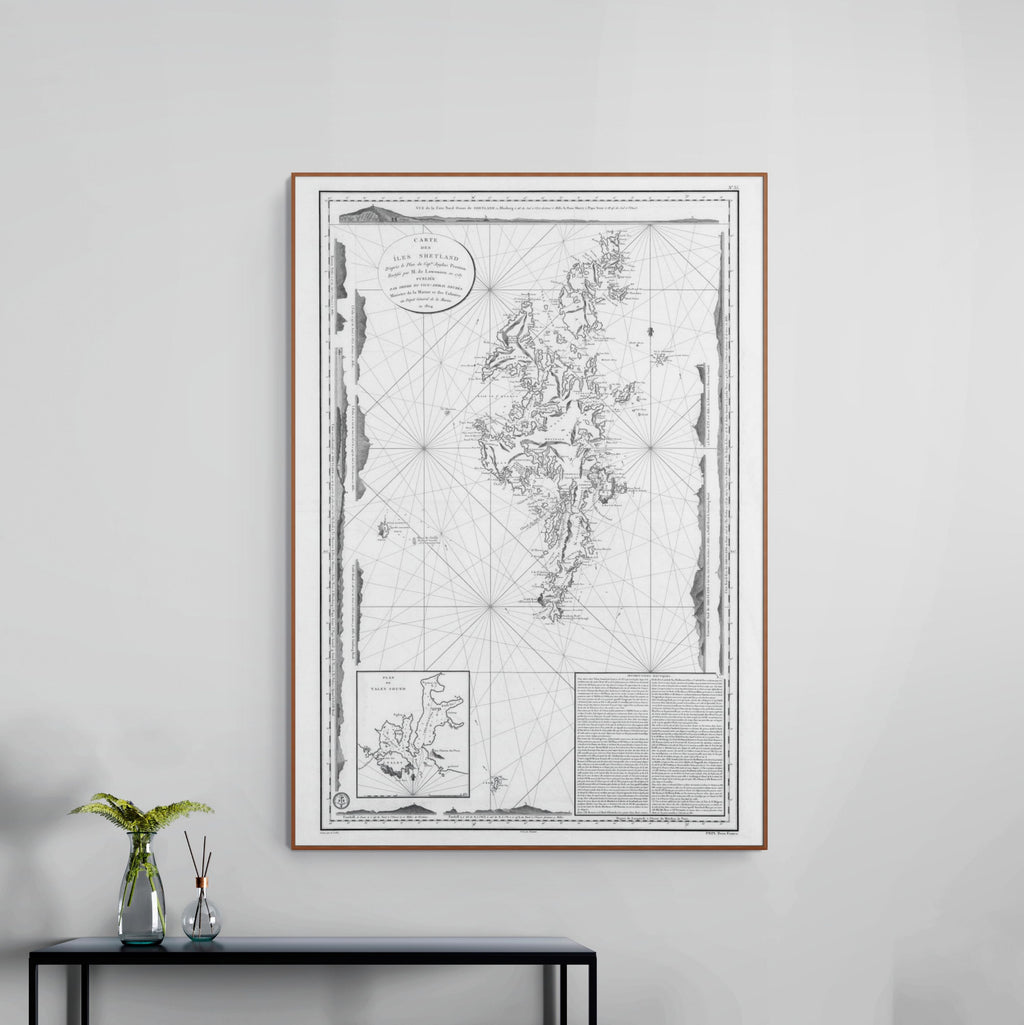 Shetland Inseln | Seekarte | Karte von 1804