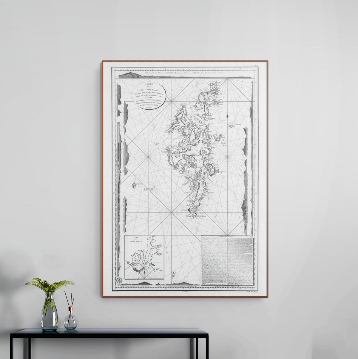 Shetland Inseln | Seekarte | Karte von 1804