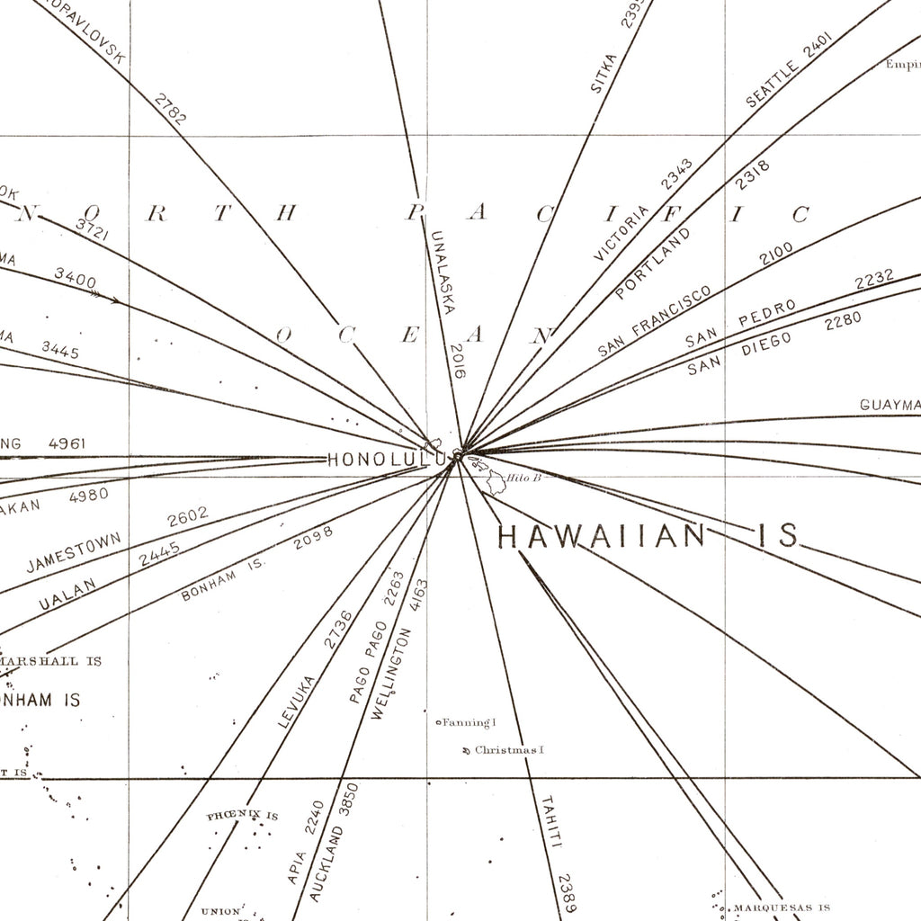 Crossroads of the Pacific | Historische Pazifikkarte | 1906