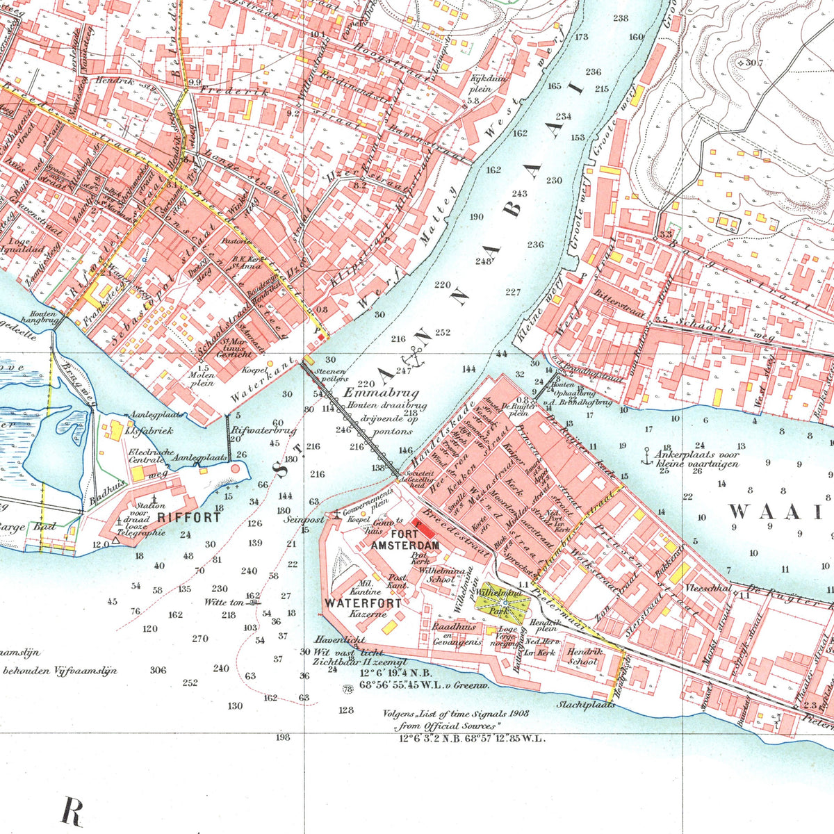 Curacao | Willemstad | Landkarte | 1912