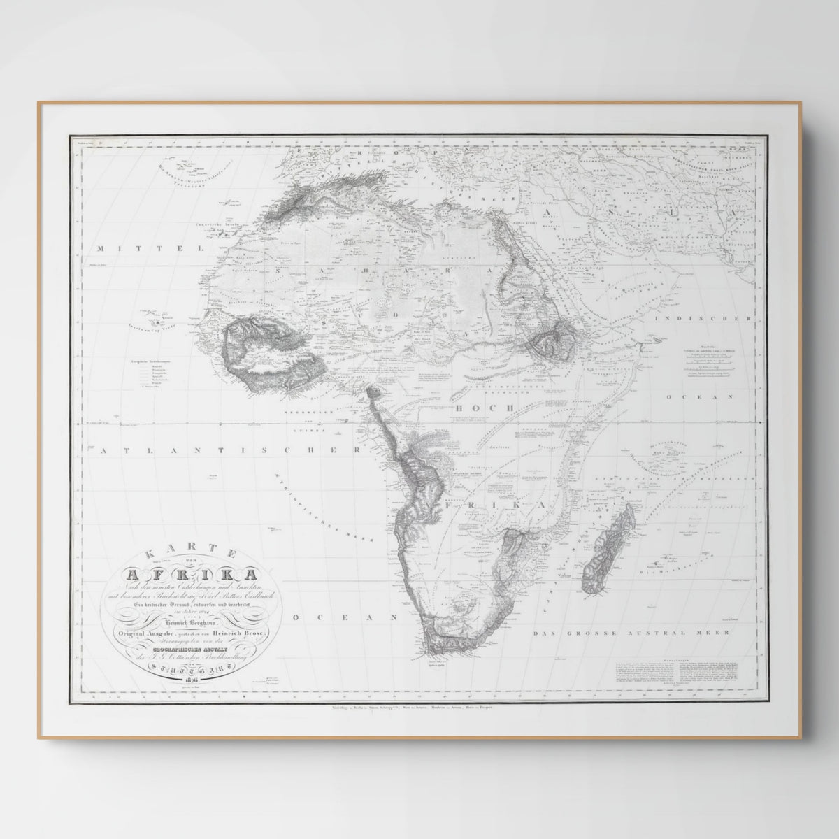 Afrika Landkarte | 1826