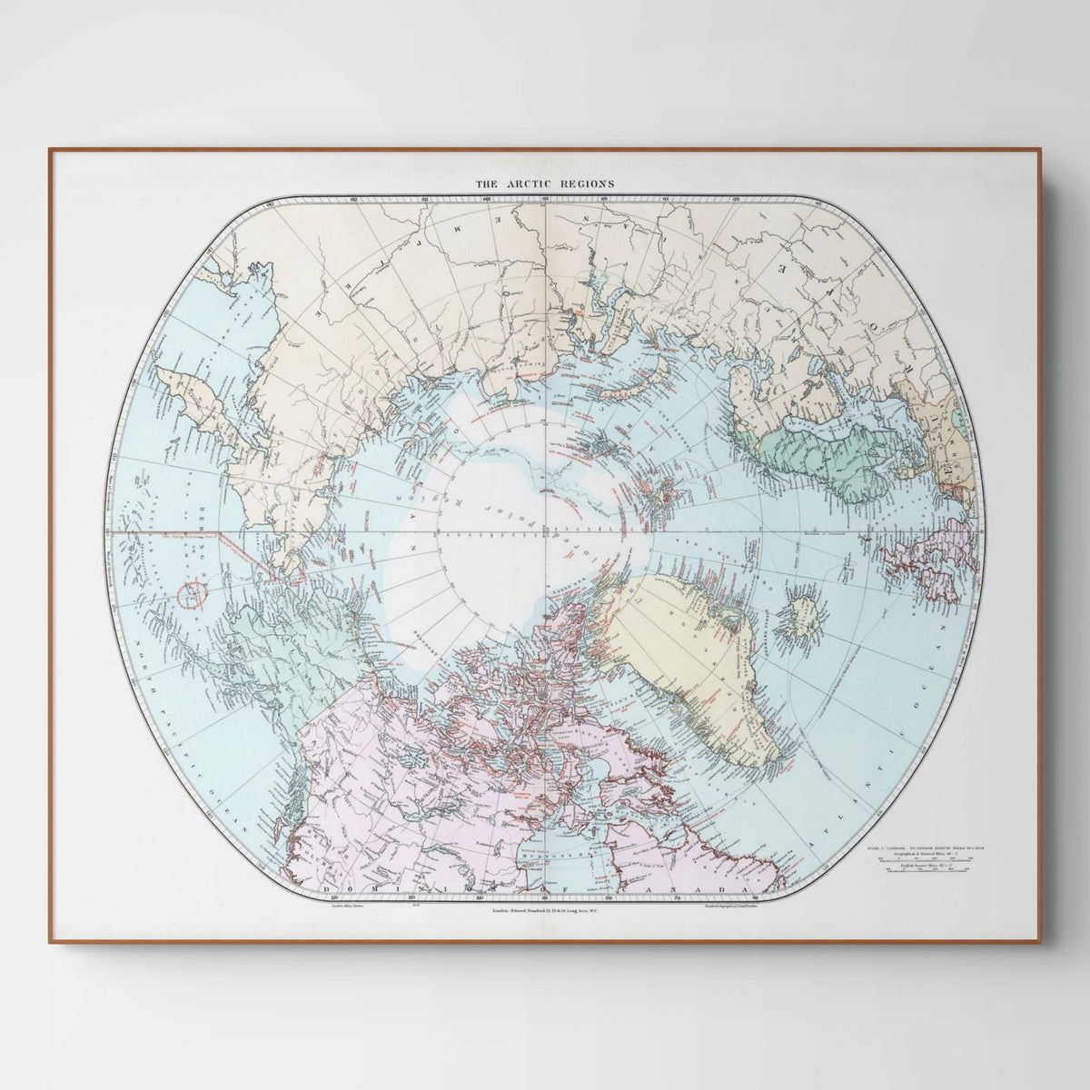 Arktis-Landkarte | 1904 | Vintage Map