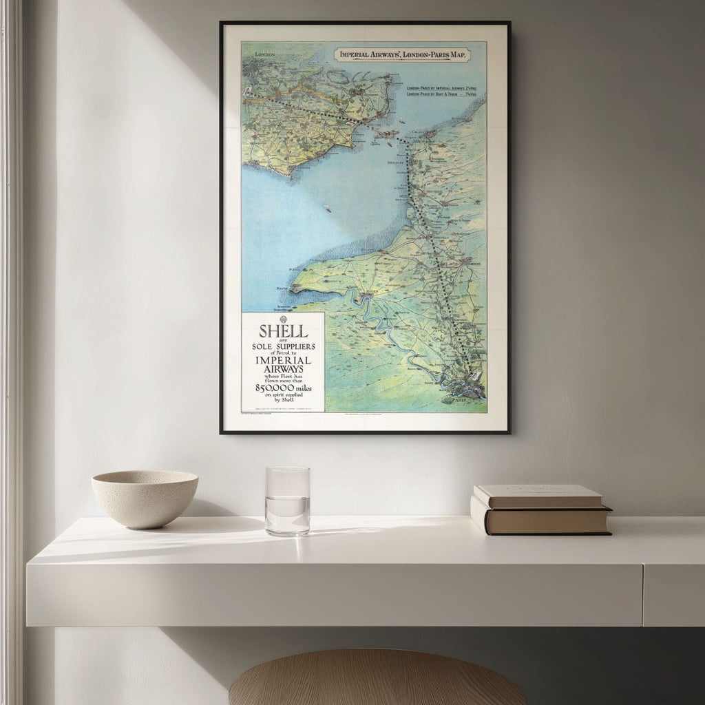Mapa de ruta | Londres-París | 1928