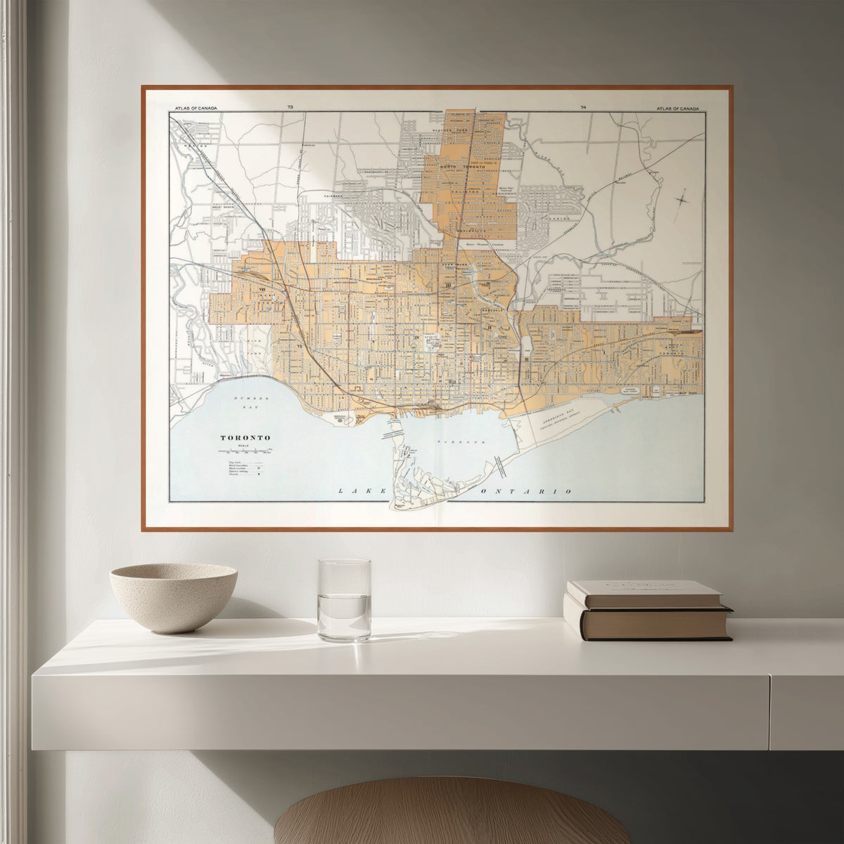 Toronto | Kanada | 1915  | Vintage Map