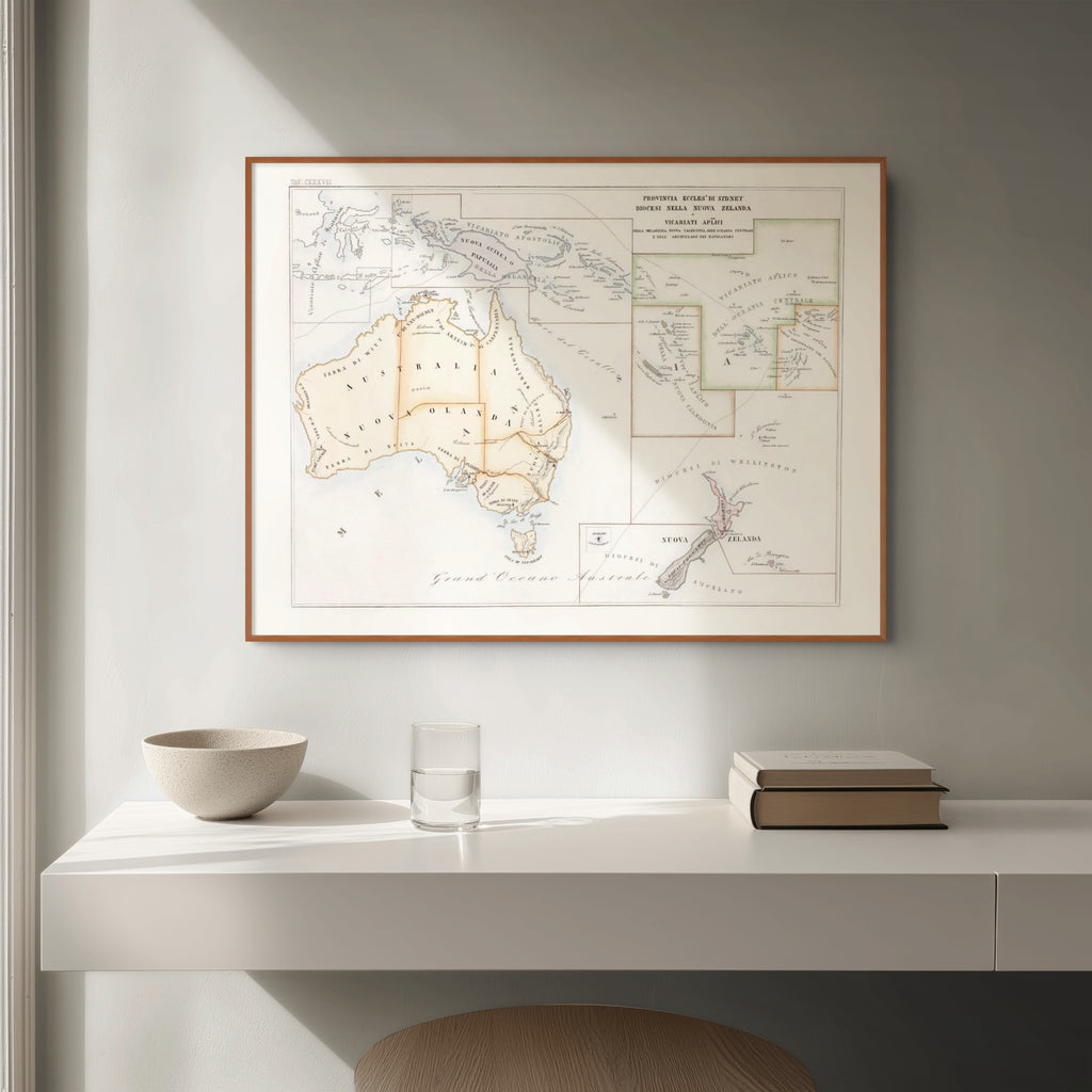 Kirchenatlas | Australien | Vintage Map