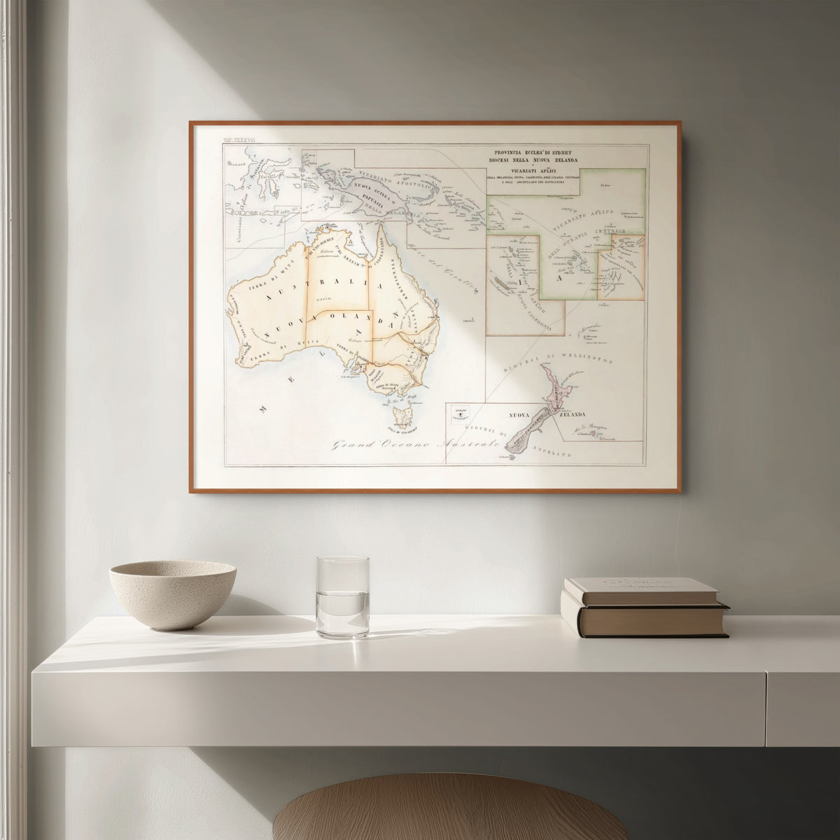 Kirchenatlas | Australien | Vintage Map