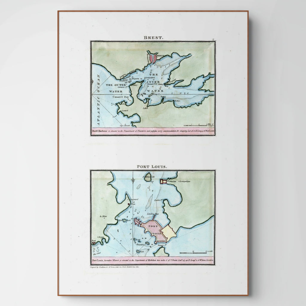 Seekarten-Atlas | Brest | Port Louis | Karte von 1801