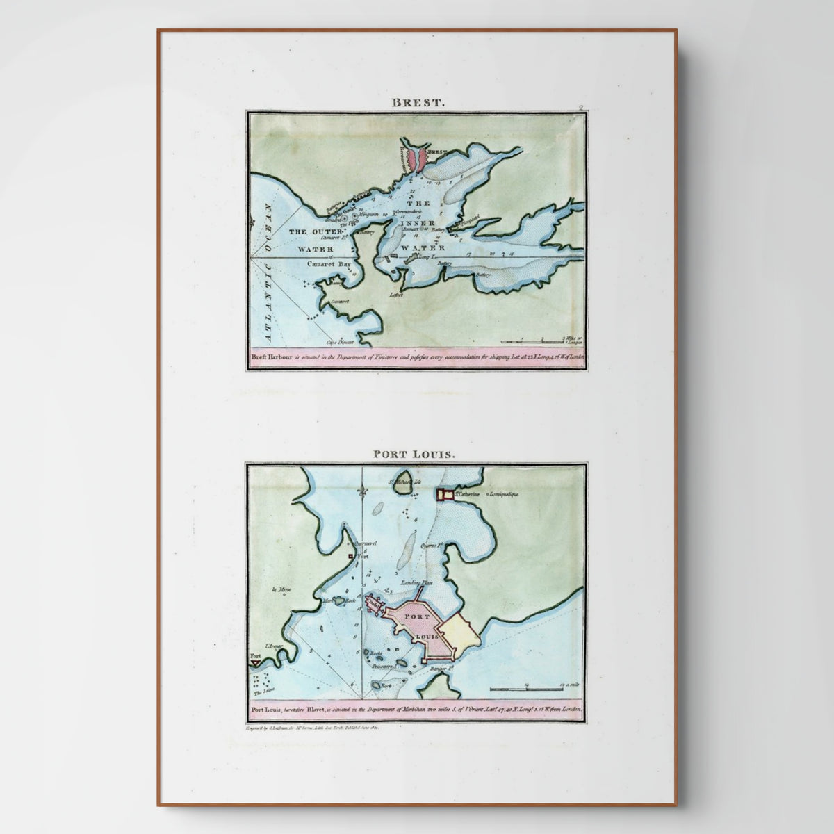 Seekarten-Atlas | Brest | Port Louis | Karte von 1801