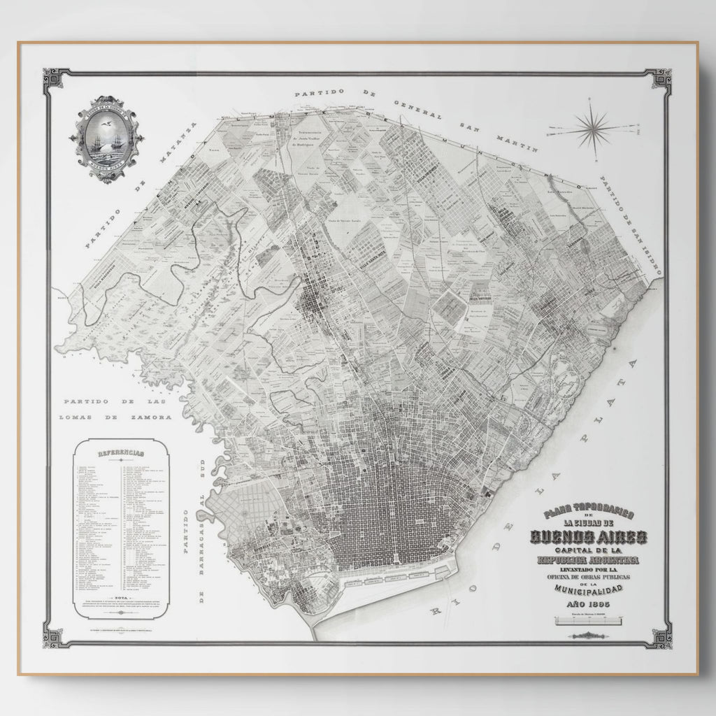 Buenos Aires | Argentinien | Stadtplan | Vintage Map