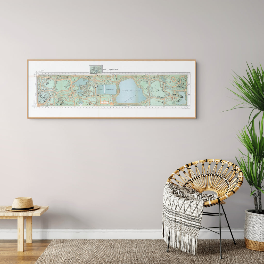 Central Park | New York | Vintage Map