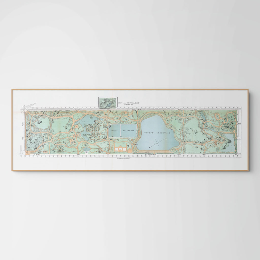 Central Park | New York | Vintage Map
