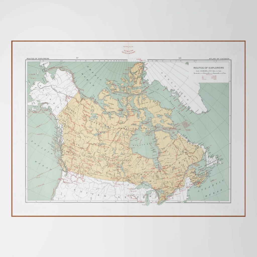 Kanada |  Entdecker | Kolonialgeschichte | Vintage Map