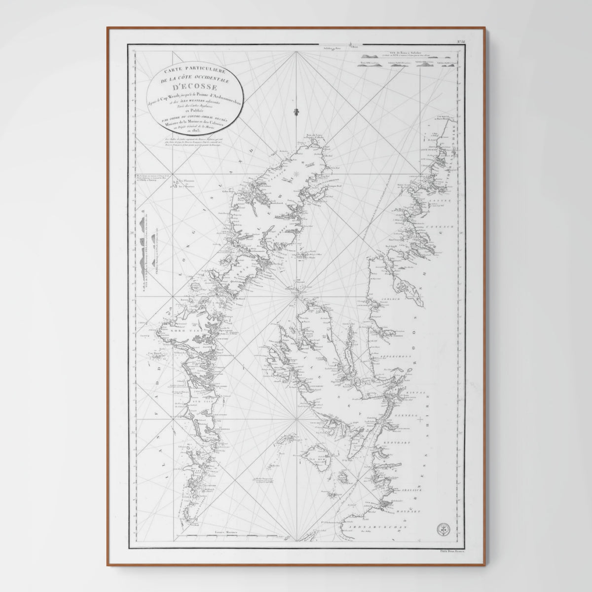 Hebriden Inseln | Schottland | Seekarte | Karte von 1804