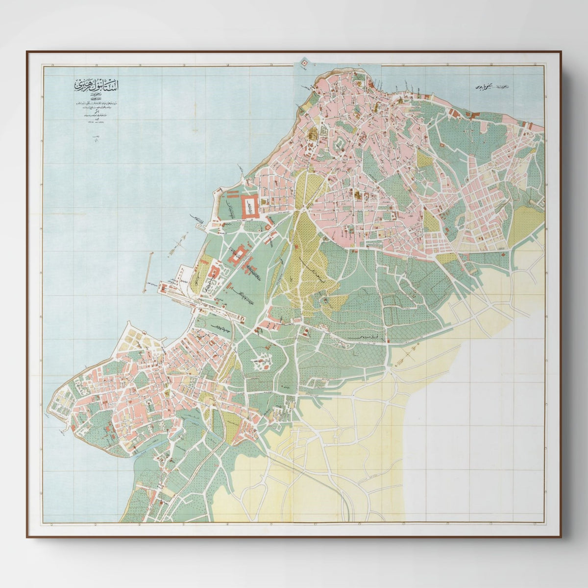 Istanbul Kadıköy & Üsküdar 1918 | Historischer Stadtplan