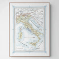 Italien | Osmanische Kartographie | Vintage Map