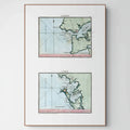 Seekarten-Atlas | Lissabon | Cadiz | Karte von 1801