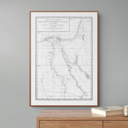 Ägypten | Palästina | Osmanisches Reich | Vintage Map