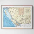 Pazifik | Leuchttürme | Segelrouten | Kanada | Vintage Map