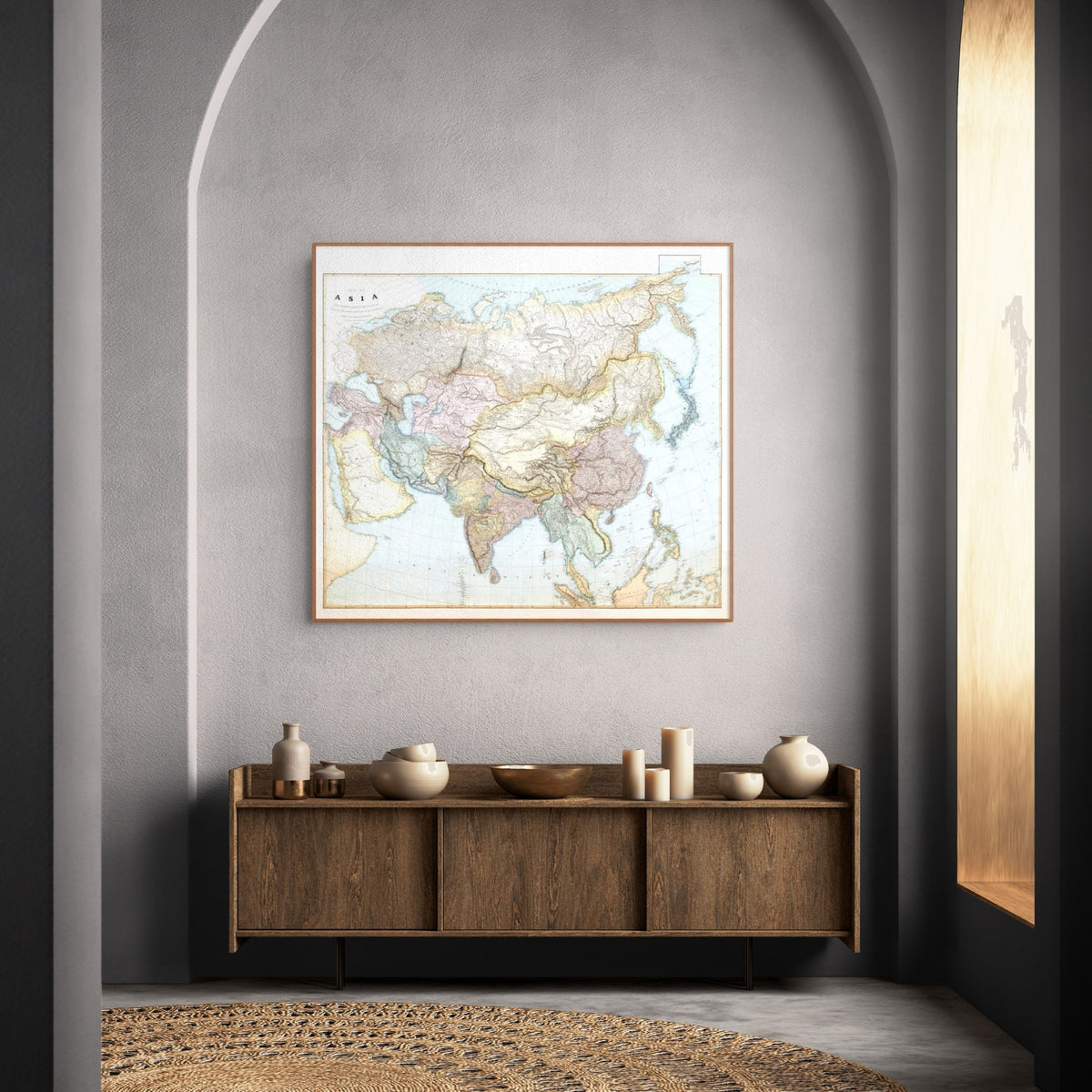 Asien  | 1827 | Vintage Map
