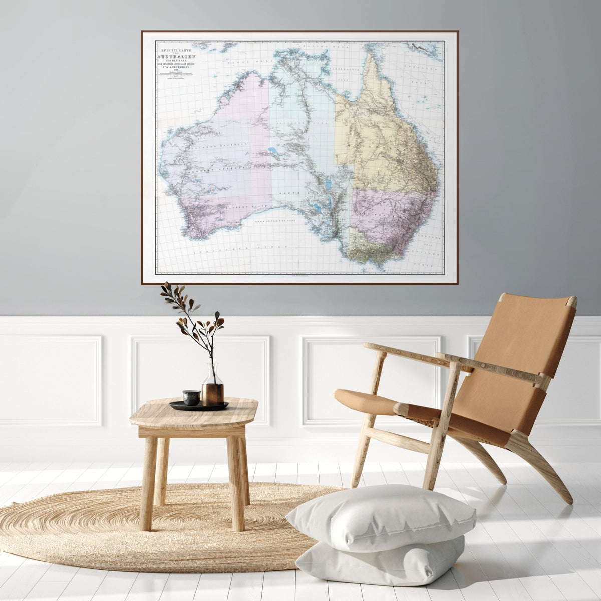 Australien | Landkarte | 1875 | Vintage Map
