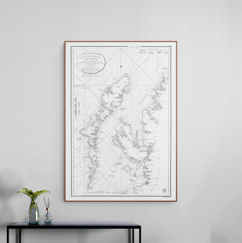 Hebrides Islands | Scotland | Nautical Chart | Map from 1804