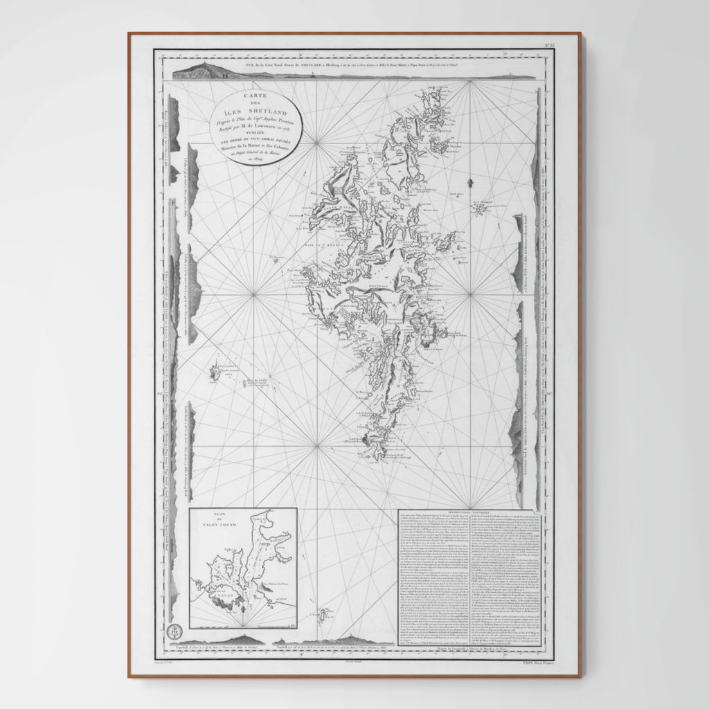 Shetland Inseln | Seekarte | Karte von 1804