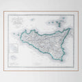 Sizilien | Italien | Landkarte von 1895