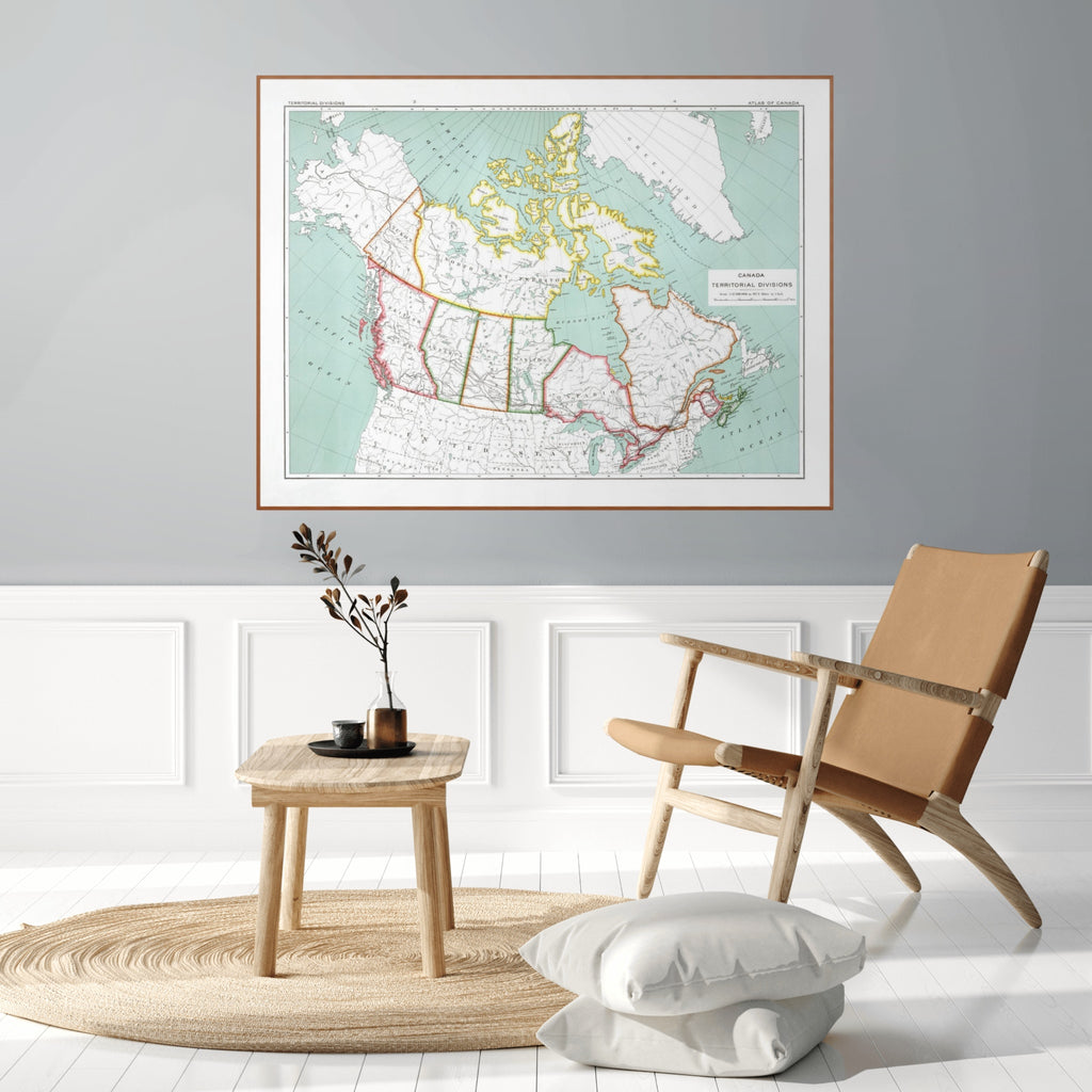 Kanada |  Provinzen | Territorien | Vintage Map
