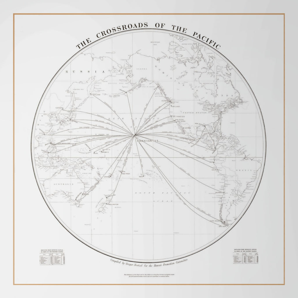 Crossroads of the Pacific | Historische Pazifikkarte | 1906